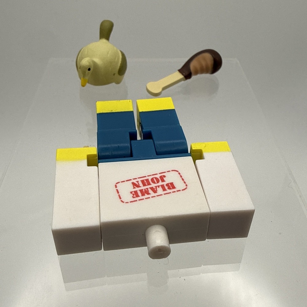 ROBL0X Blame John SHEDLETSKY Series 1 Figure Bird Hat Turkey Leg NO Head No Code - Picture 3 of 16
